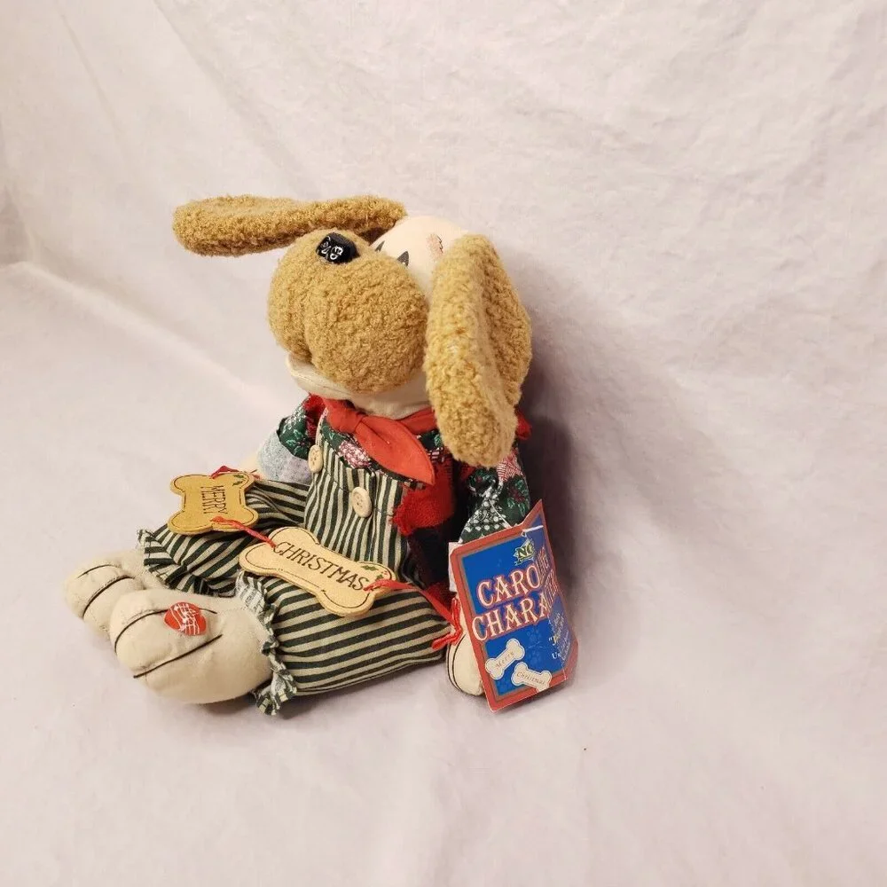 Vintage Christmas Caroling Character Dog Barks Jingle Bells Decor NCE